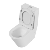 Унитаз-компакт напольный Grossman GR-4458SQ с микролифтом, белый глянец