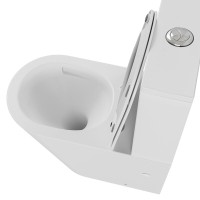 Унитаз-компакт напольный Grossman GR-4458SQ с микролифтом, белый глянец