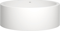 Ванна из искусственного камня Salini Isola S-Sense 200x200 см, отдельностоящая, матовая белая, круглая, с донным клапаном