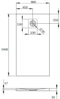 Поддон для душа Radaway Kyntos F 140x90 white, с сифоном Поддон для душа Radaway Kyntos F 140x90 white, с сифоном