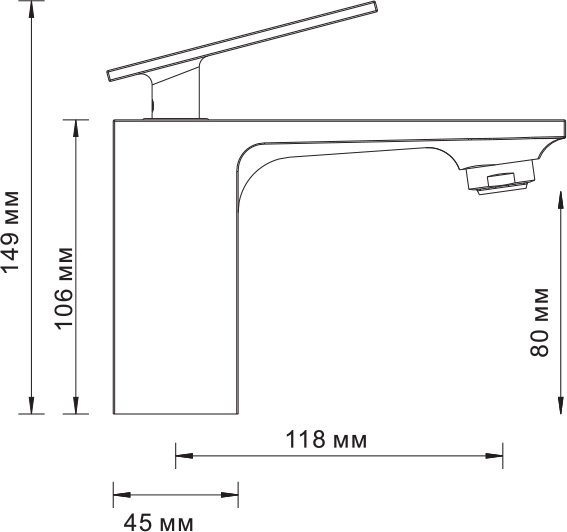 Смеситель для раковины Wasserkraft Alme 1503