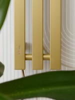 Полотенцесушитель электрический Сунержа Вердикт 4.0 32-0852-1210 120x15 см, подключение слева, скрытое подключение слева, золотой шелк, I-образный