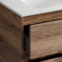 Тумба с раковиной Sancos Libra Floor 60 дуб чарльстон, белая раковина CN7001