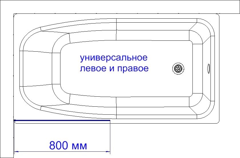 Шторка на ванну DIWO Ростов 4GW010 неподвижная, 80x150, хром