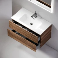 Мебель для ванной комнаты Sancos Urban 90 дуб чарльстон, белая раковина CN7002