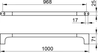Полотенцедержатель Keuco Edition 400 11501 100 см, хром Полотенцедержатель Keuco Edition 400 11501 100 см, хром