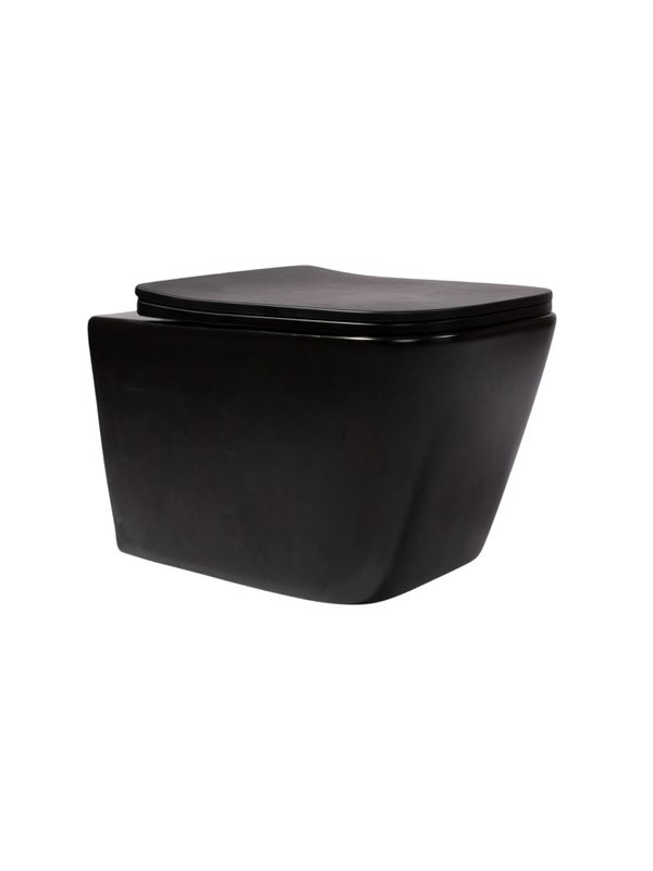 Унитаз подвесной CHARUS Alva EWC700-114B матовый черный