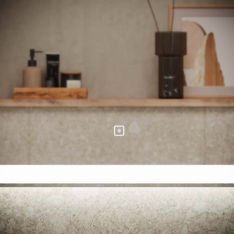 Мебель для ванной комнаты Sancos Marmi 1.0 100 L черная раковина, дуб чарльстон