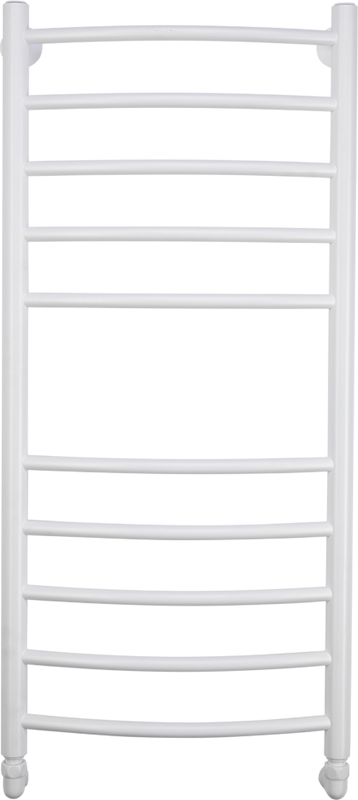 Полотенцесушитель водяной Comfysan Noumi W-10 100х40 100x45 см, матовый белый, лесенка