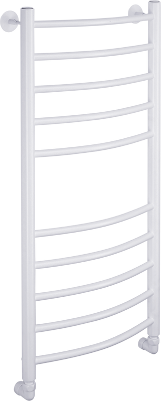 Полотенцесушитель водяной Comfysan Noumi W-10 100х40 100x45 см, матовый белый, лесенка