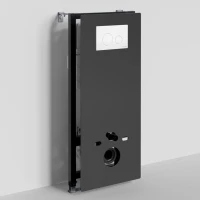 Система инсталляции для унитазов Wasserkraft Abens 20TLT.010.ME.BL.WM02 с кнопкой смыва матовой белой