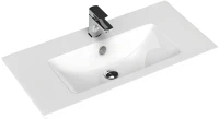 Тумба с раковиной Aquanet Практика 80 2 ящика, маренго