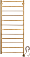Полотенцесушитель электрический Secado Верона 1 125x55 см, подключение справа, бронза, лесенка, латунь