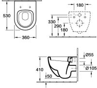 Комплект Унитаз подвесной Esbano Amapola ESUPAMAPGM матовый серый + Инсталляция Fram + Кнопка ESINMTK60ST