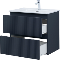 Тумба с раковиной Aquanet Джейн (Flat) 70 подвесная, маренго