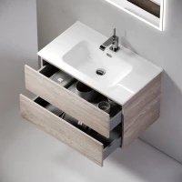 Мебель для ванной комнаты Sancos Urban 70 дуб галифакс натуральный, раковина белая