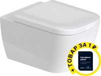 Унитаз подвесной Duravit Happy D.2 Happy D.2 белый аlpin + сертификат Duravit на установку сантехники