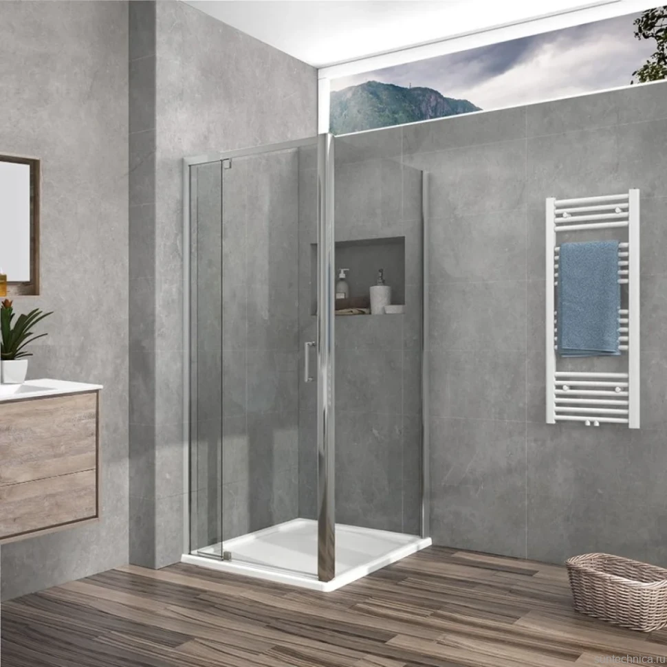 Душевой уголок Vincea Intra VSR-1I809090CL 90x90 см, профиль хром, стекло прозрачное