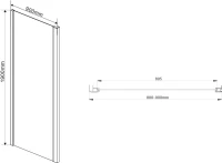Душевой уголок Vincea Intra VSR-1I809090CL 90x90 см, профиль хром, стекло прозрачное