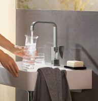 Смеситель для раковины Hansgrohe Metropol 32511000 с донным клапаном Push-Open
