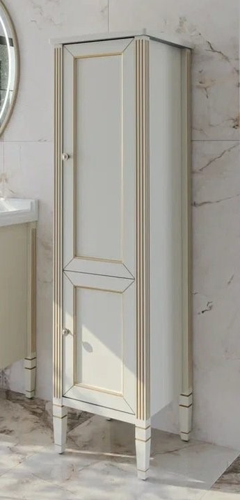 Шкаф пенал для ванной Caprigo Albion Promo 33350R-В002 R светлый беж