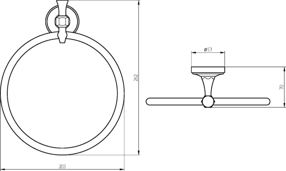 Полотенцедержатель Migliore Fortuna 27686 хром