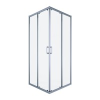 Душевой уголок Alex Baitler AB14100X1 100х100 см, профиль матовый хром, стекло прозрачное