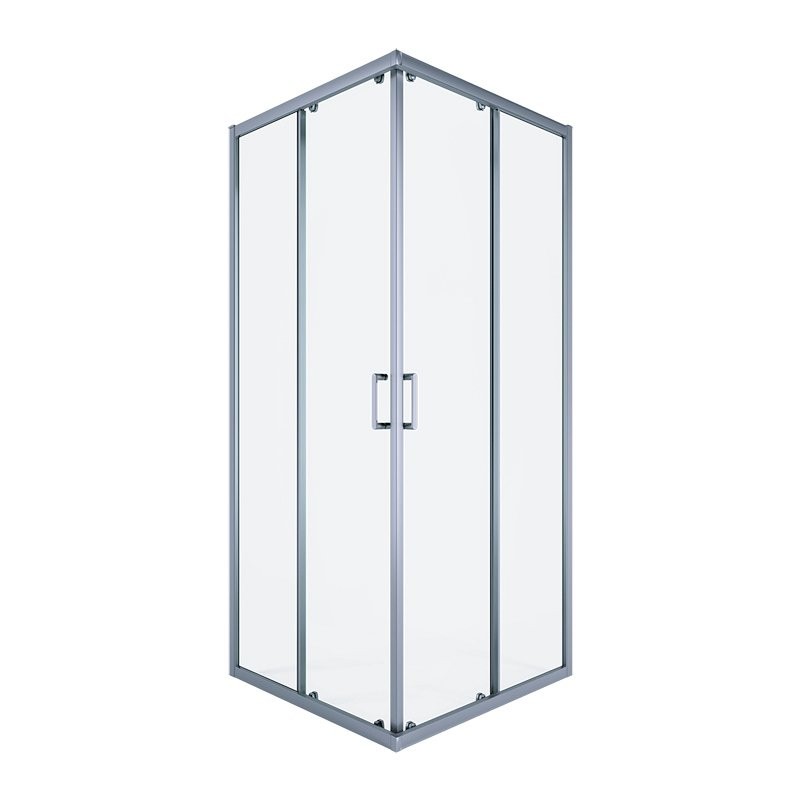 Душевой уголок Alex Baitler AB14100X1 100х100 см, профиль матовый хром, стекло прозрачное