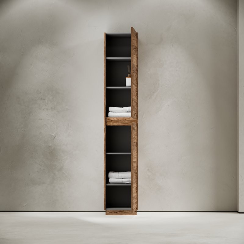 Шкаф пенал для ванной Sancos Libra Floor 35 дуб чарльстон