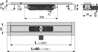 Душевой трап (лоток) AlcaPlast APZ101 650 с опорами
