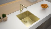 Мойка кухонная Paulmark Lassan LA38-LG светлое золото