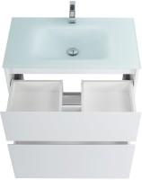 Мебель для ванной комнаты BelBagno Kraft 80 напольная, bianco opaco, раковина BB810/465-LV-VTR-BO