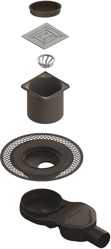 Душевой трап Berges Platz Uno 090170, 15x15 см