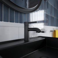 Смеситель для раковины Kludi Bozz 382723976 черный
