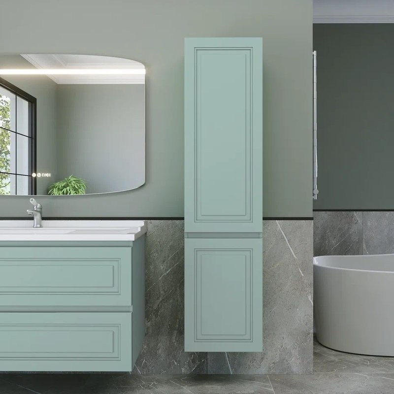 Шкаф-пенал для ванной Caprigo Wales 40 R селесте