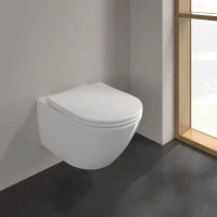 Унитаз подвесной Villeroy & Boch Universo 4670T901 безободковый, с микролифтом, альпийский белый