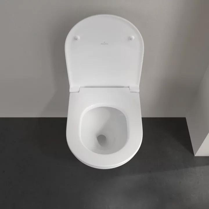 Унитаз подвесной Villeroy & Boch Universo 4670T901 безободковый, с микролифтом, альпийский белый