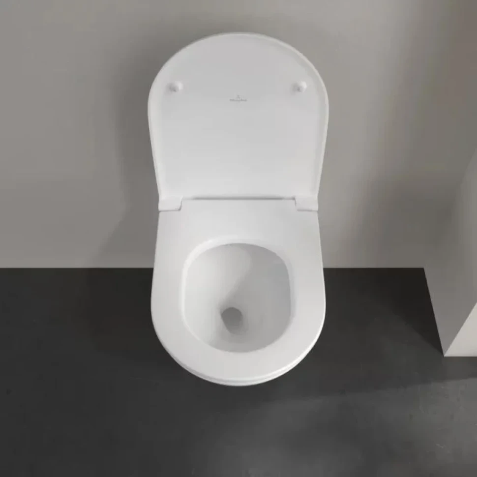 Унитаз подвесной Villeroy & Boch Universo 4670T901 безободковый, с микролифтом, альпийский белый