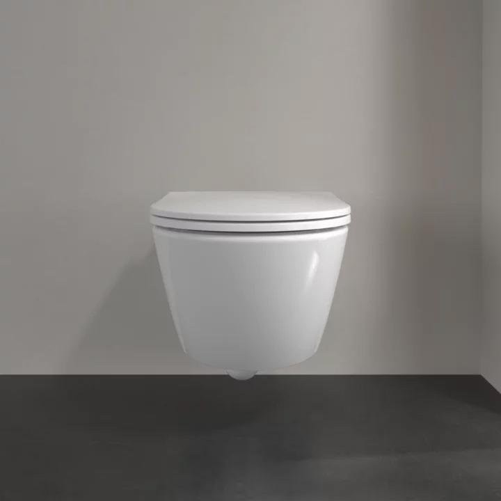 Унитаз подвесной Villeroy & Boch Universo 4670T901 безободковый, с микролифтом, альпийский белый