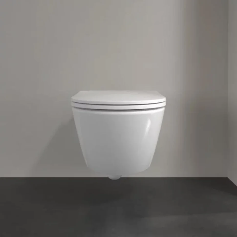 Унитаз подвесной Villeroy & Boch Universo 4670T901 безободковый, с микролифтом, альпийский белый