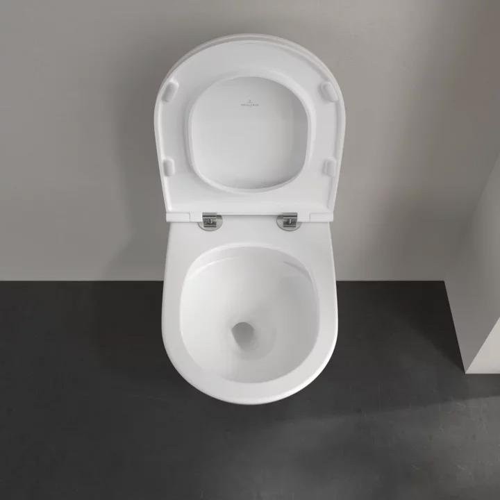 Унитаз подвесной Villeroy & Boch Universo 4670T901 безободковый, с микролифтом, альпийский белый