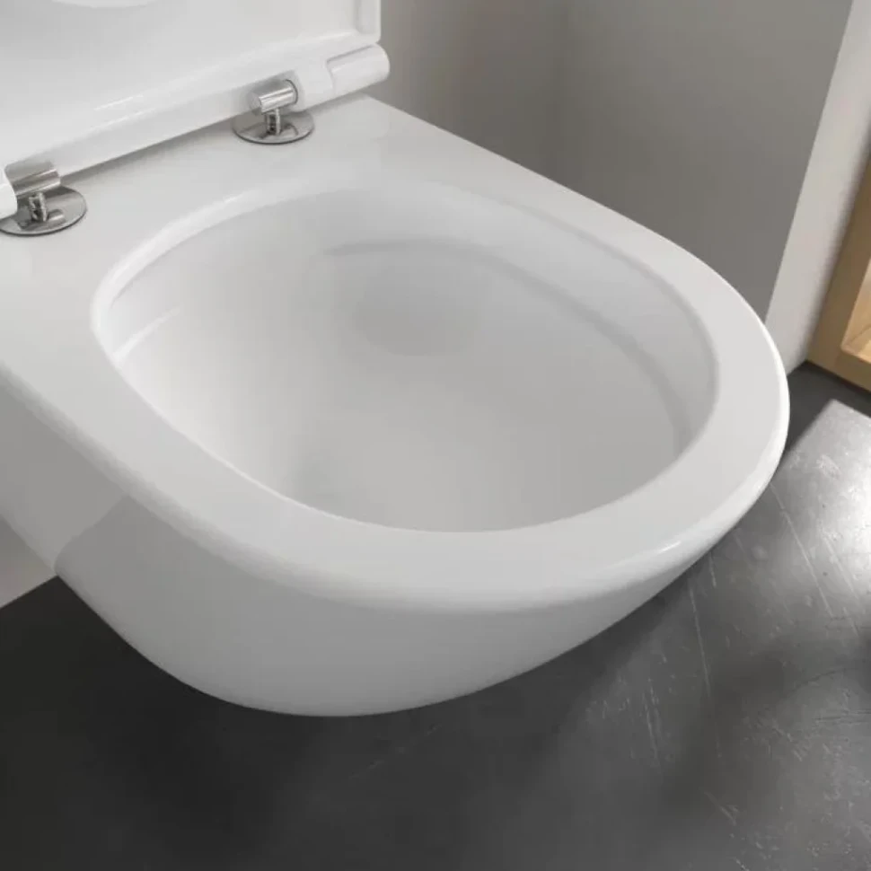 Унитаз подвесной Villeroy & Boch Universo 4670T901 безободковый, с микролифтом, альпийский белый