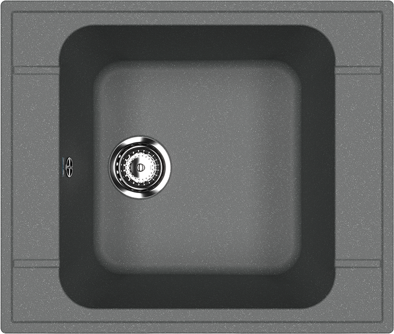Мойка кухонная Ulgran U-604 343 антрацит + дозатор U-02 антрацит