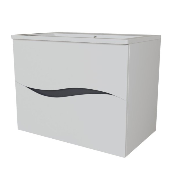 Тумба д/ванной "Лайф-70" подвесная  под раковину Марго-70 (MIXLINE) (ПВХ)