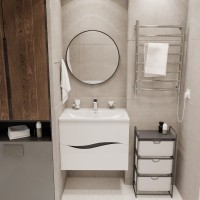 Тумба д/ванной "Лайф-70" подвесная  под раковину Марго-70 (MIXLINE) (ПВХ)