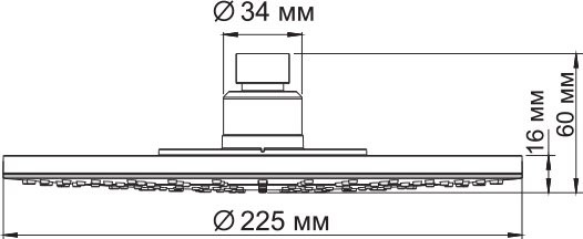 Верхний душ Wasserkraft A067