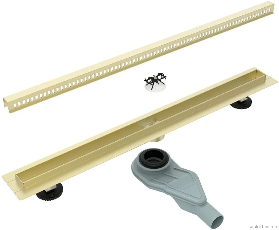 Душевой трап (лоток) Esbano Slim Side 70 cм, матовое золото
