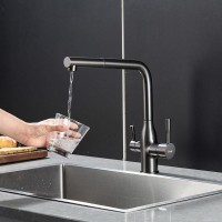 Смеситель для кухни Frap F4396-39 оружейная сталь