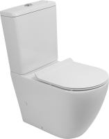 Унитаз-компакт напольный BelBagno Sfera-r BB2141CP-TOR безободковый, крышка BB2111SC с микролифтом, бачок BB2141T