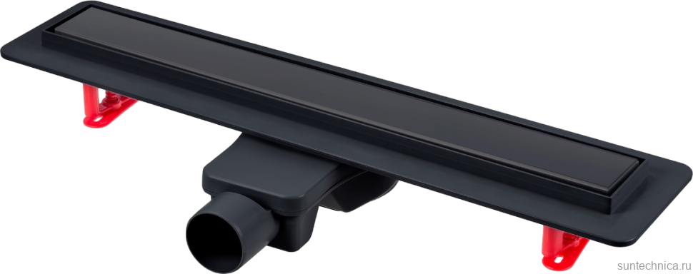 Душевой трап (лоток) Berges Optim Line Black 095505 50 см, матовый черный